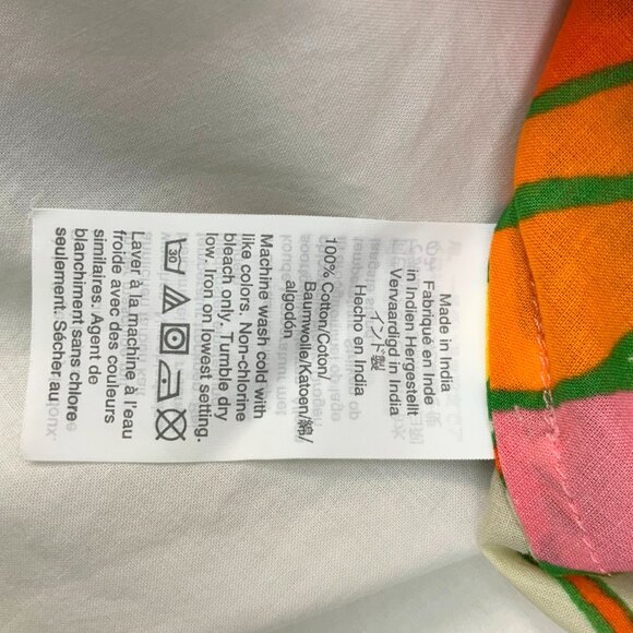 J.Crew 100% Cotton Tropical Floral Romantic Midi Dress Size 10 - Picture 11 of 16